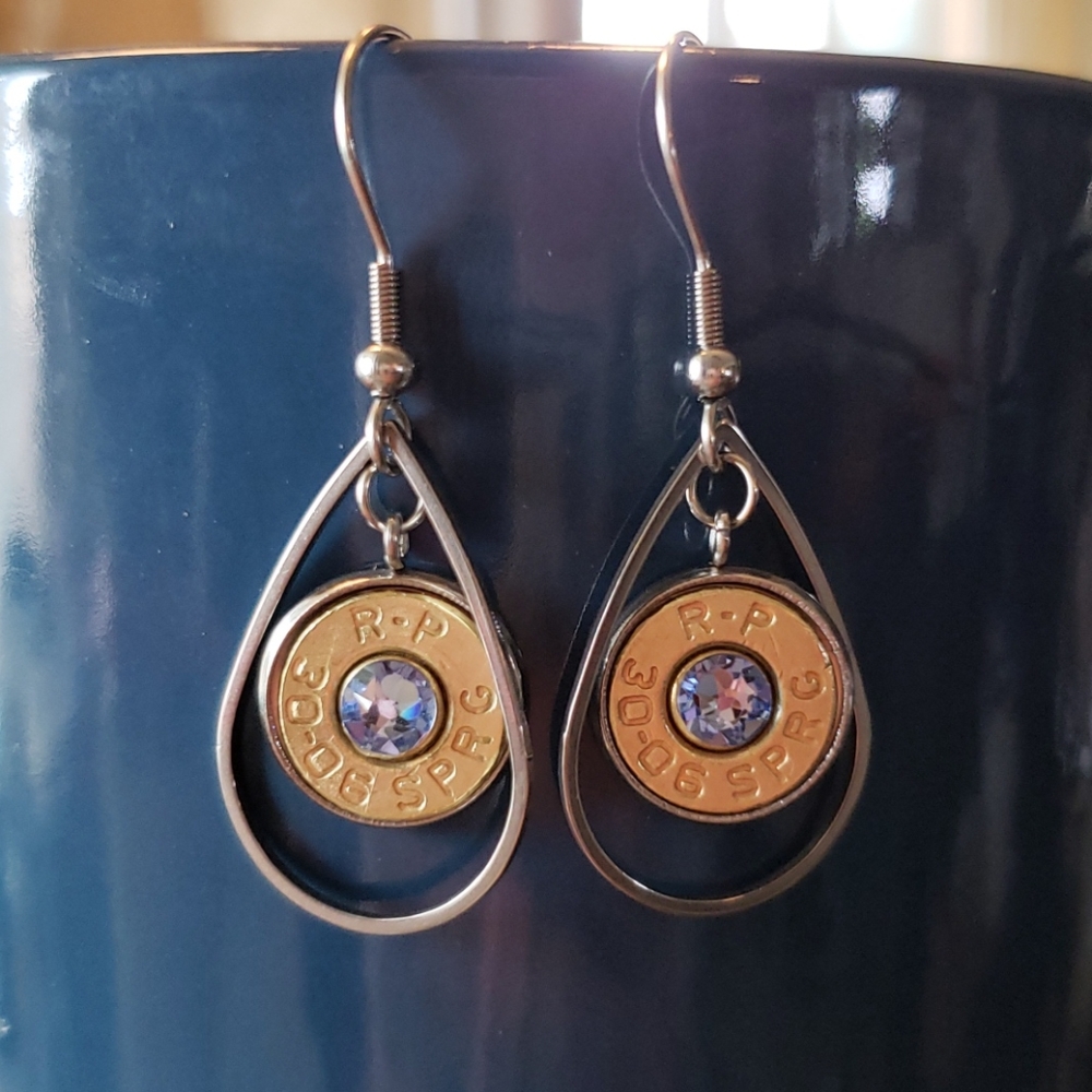 Handmade bullet earrings